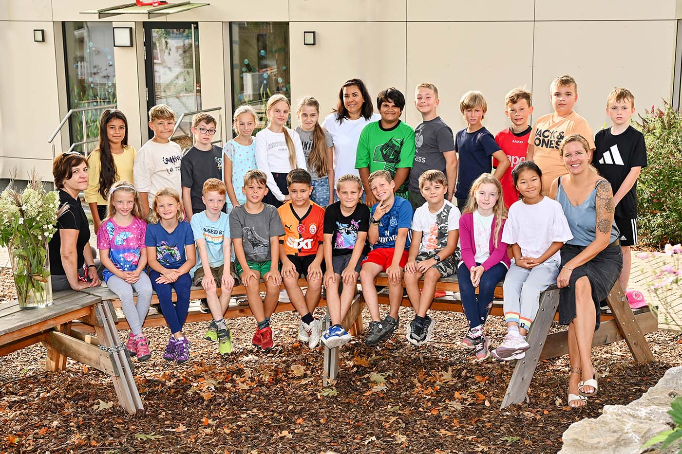 Klasse 4 der Grundschule in Niederbiel 